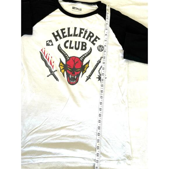 Hellfire Club Raglan Shirt Netflix 2022 Stranger Things - Picture 4 of 7